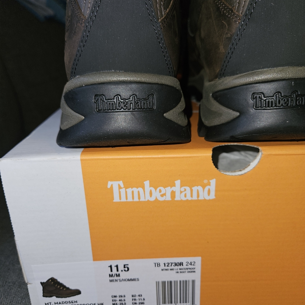 Timberland Men's Black and Brown Hiking Boots